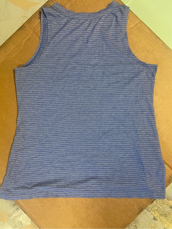 Athletic Works Tops - Athletics Works Blue Striped Tank Top
